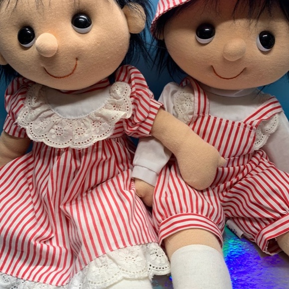 Dolls pair of soft body playful pals purple heart exclusively made for Mervyn's - Picture 2 of 12